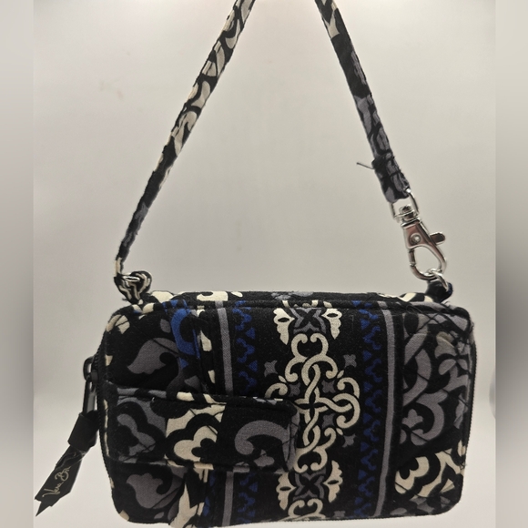 Vera Bradley Handbags - VERA BRADLEY Canterberry Cobalt Phone/Cigarette Pocket Ziparound Wallet